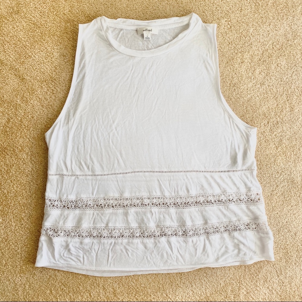 Wilfred Flowy White Tank